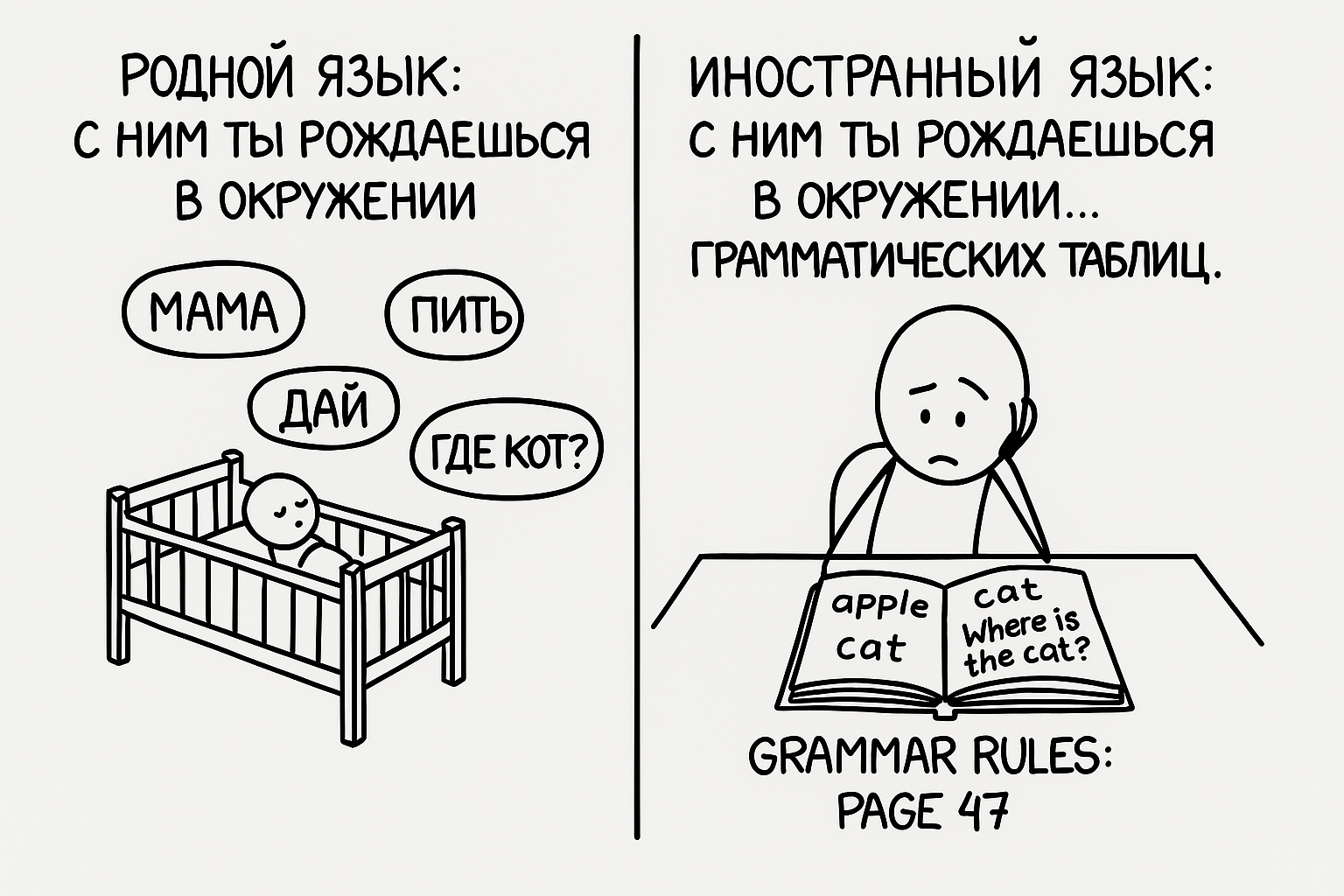 Путь освоения родного языка с раннего детства
